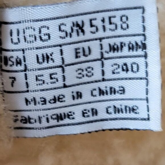 UGG SURFCAT 5158 Size 7 Leather Sheepskin Black Mid-Calf Lace Up Snow Boots - Picture 5 of 10